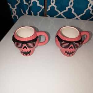 FINAL SALE Hyde & EEK 2 pink skull mugs 2024